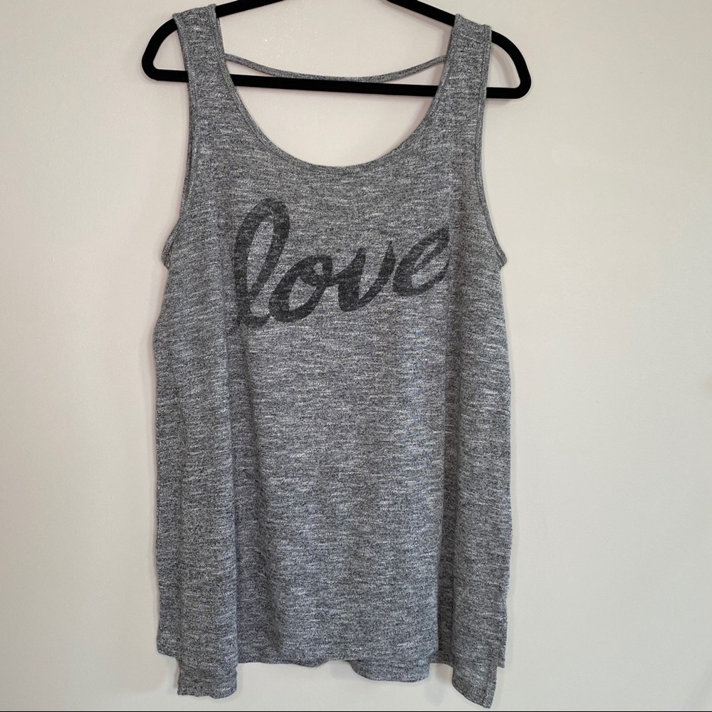 Torrid Plus Size 1X Gray Tank Top